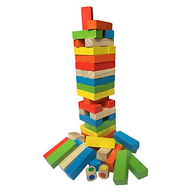 Đồ Chơi Rút Gỗ Màu 60 Thanh Forkids Domino Tower FKS-031